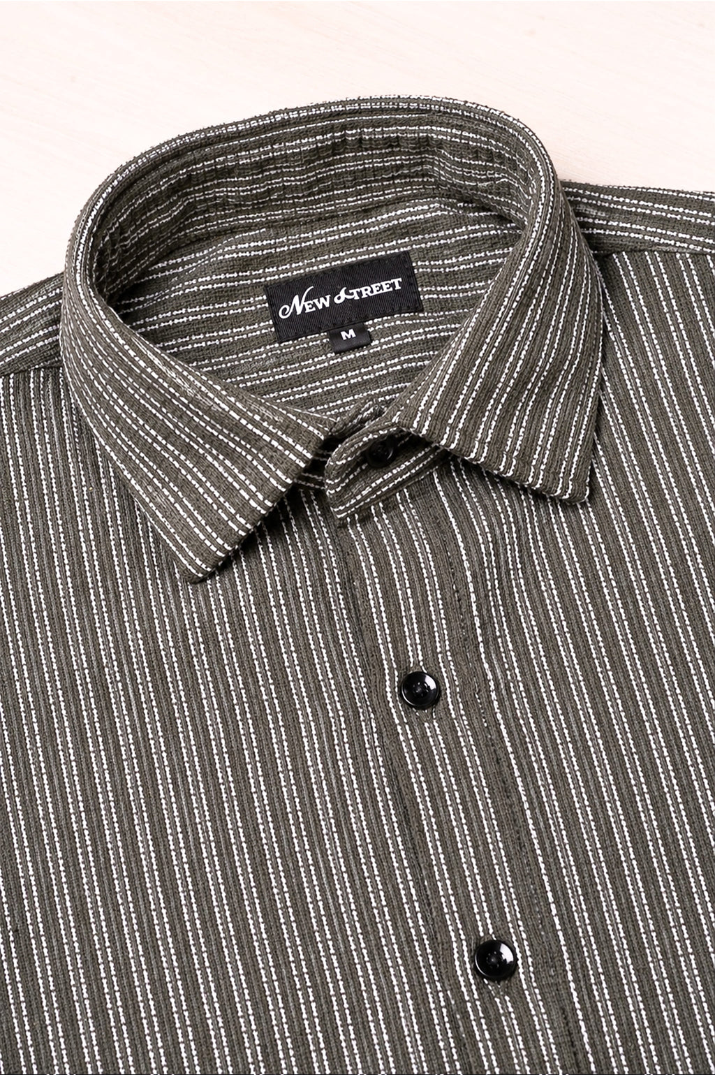 Olive Textured half Sleeve