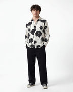 Black Floral Shirts - Ivory