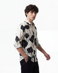 Black Floral Shirts - Ivory