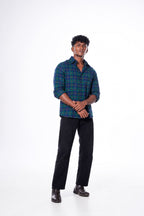 Green Tartan checked shirt