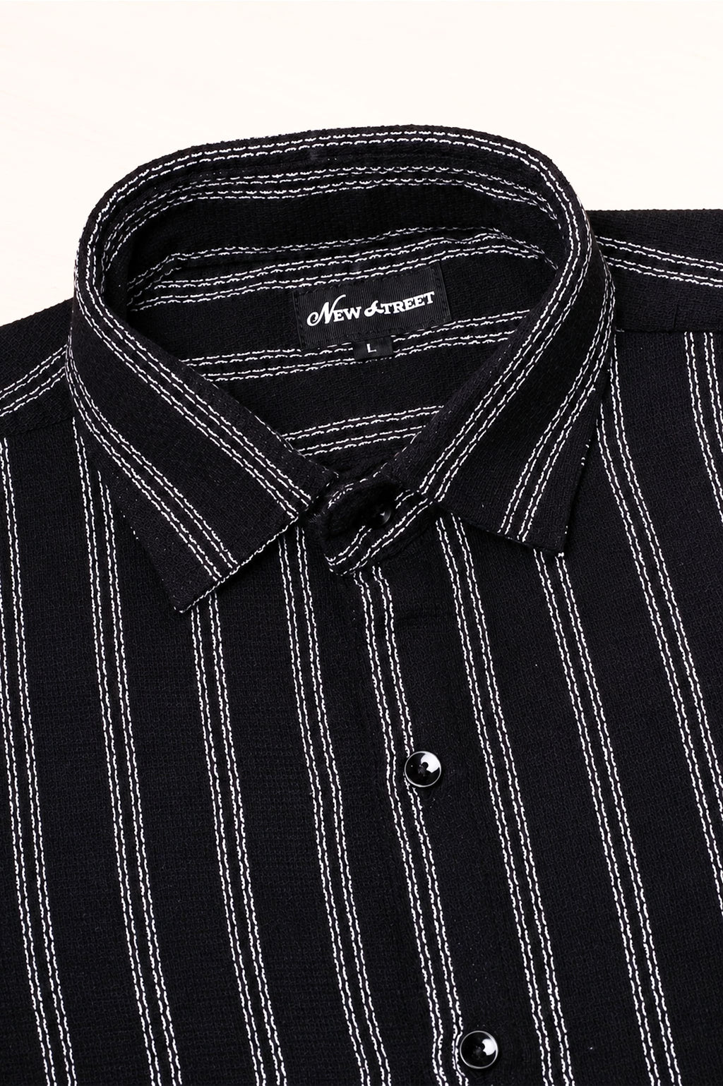 Midnight Black Stripe – Half Sleeve