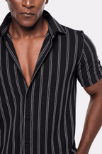 Midnight Black Stripe – Half Sleeve