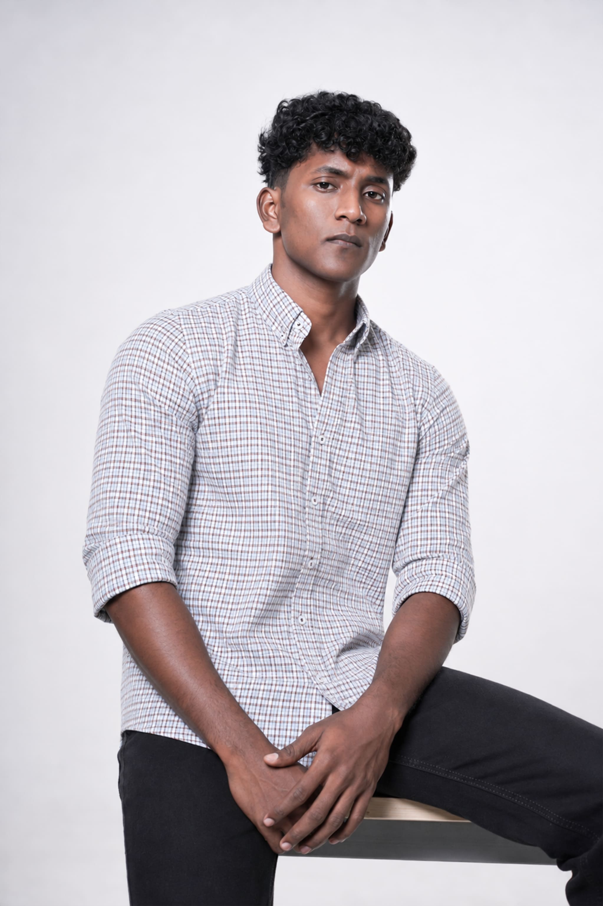 Coastal Seersucker Check Shirt
