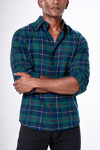 Green Tartan checked shirt