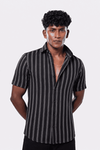 Midnight Black Stripe – Half Sleeve