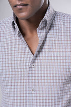 Coastal Seersucker Check Shirt