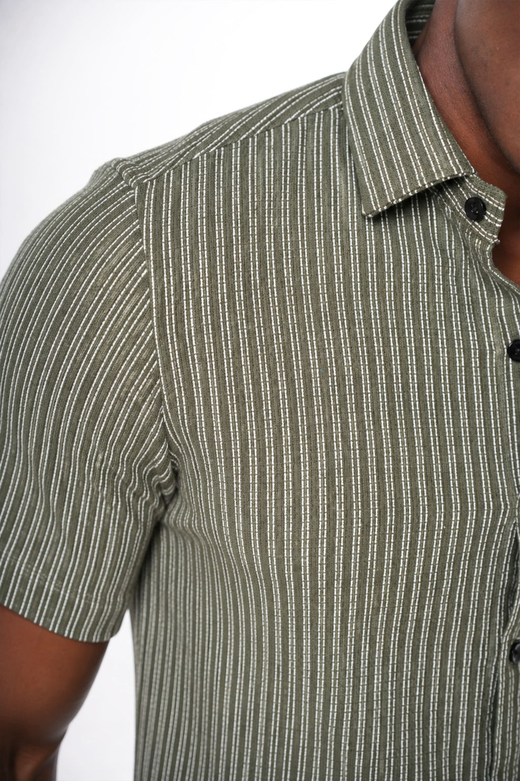 Olive Textured half Sleeve