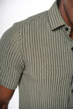 Olive Textured half Sleeve