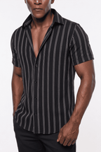 Midnight Black Stripe – Half Sleeve