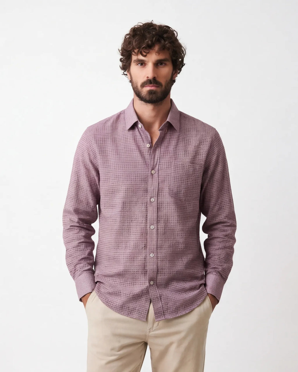 Crinckle Texture Shirt