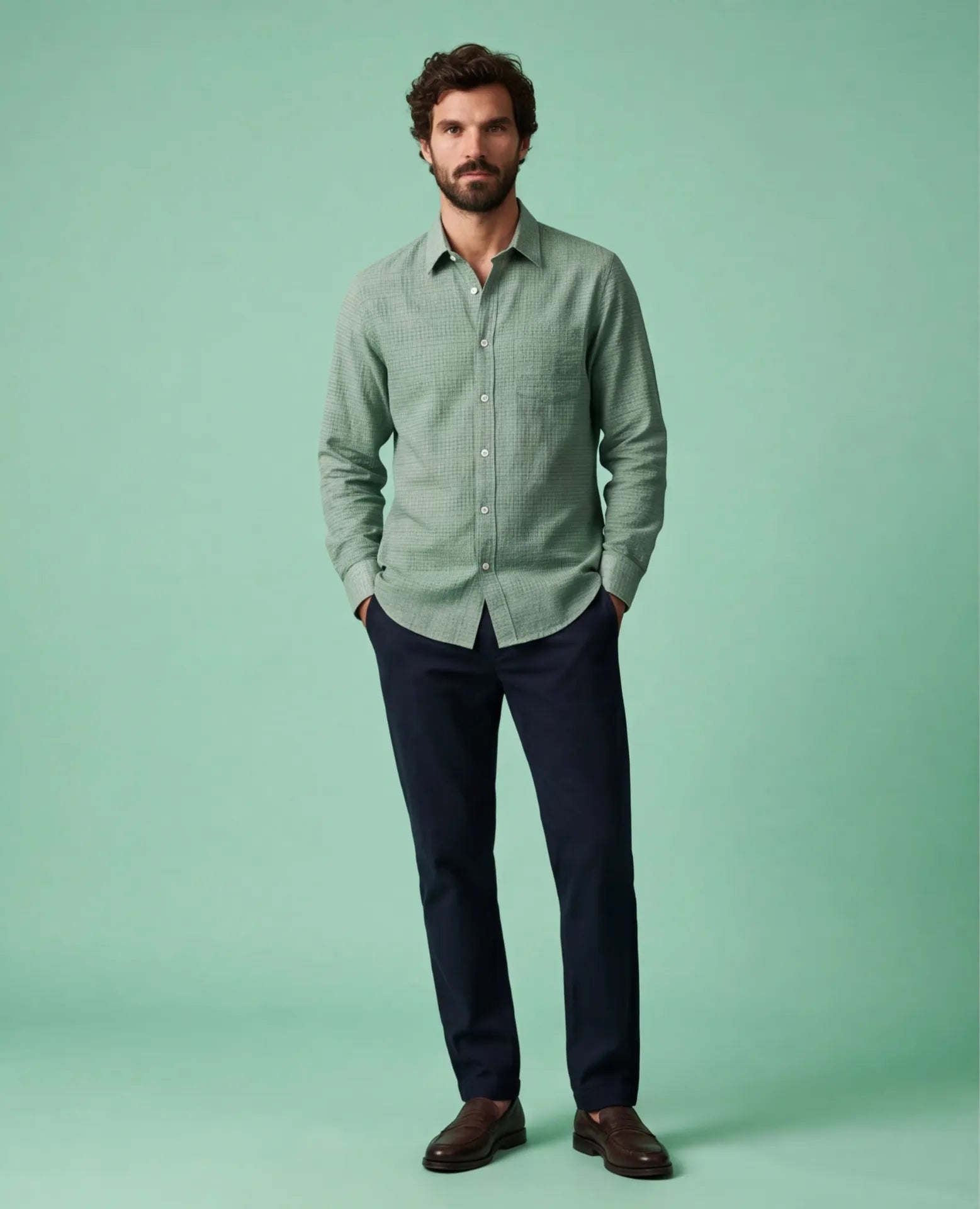 Crinckle Texture Shirt