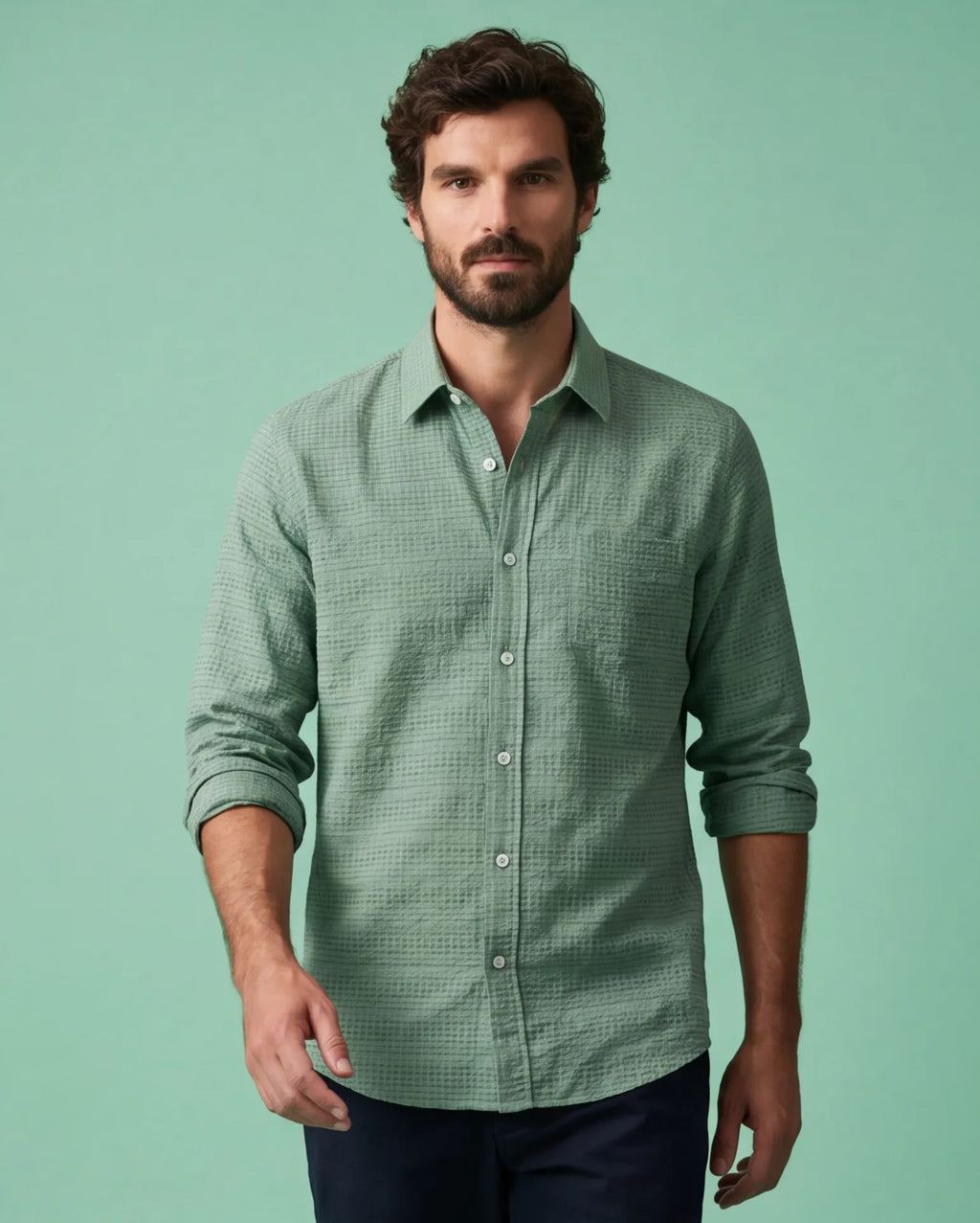 Crinckle Texture Shirt