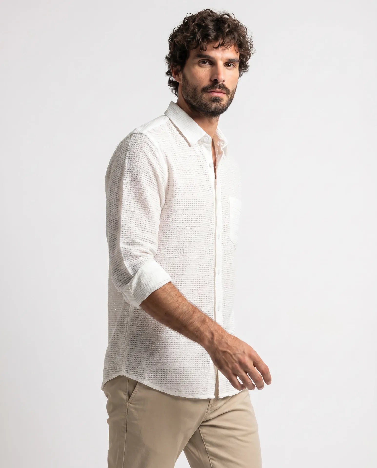 Crinckle Texture Shirt