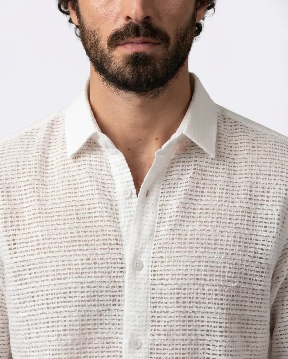 Crinckle Texture Shirt