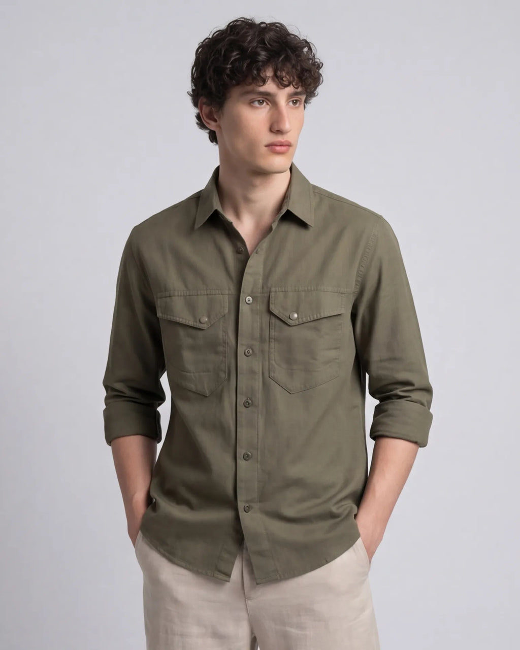Sage Olive - Mono Utility Shirt
