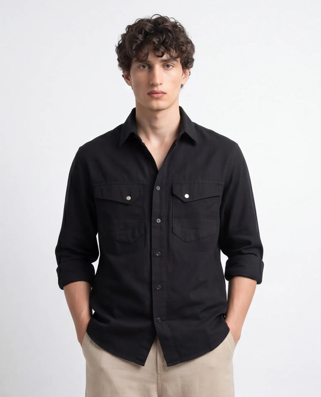 Midnight Black - Mono Utility Shirt