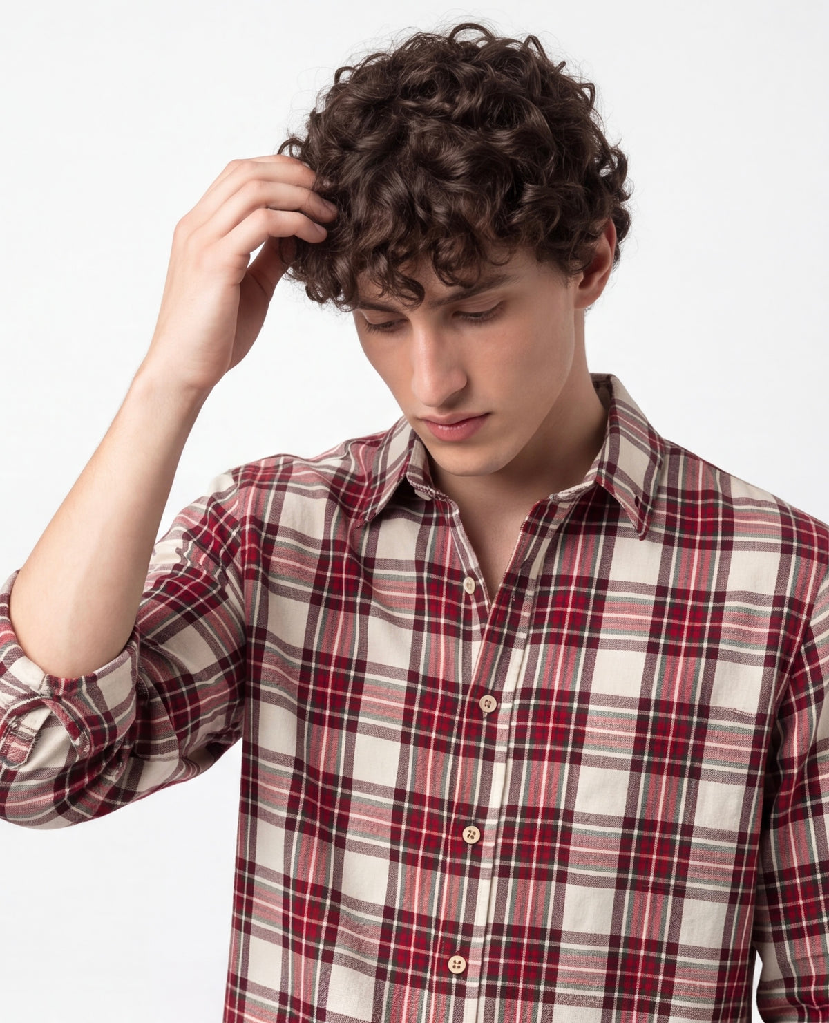Red Heritage Plaid Cotton Shirt