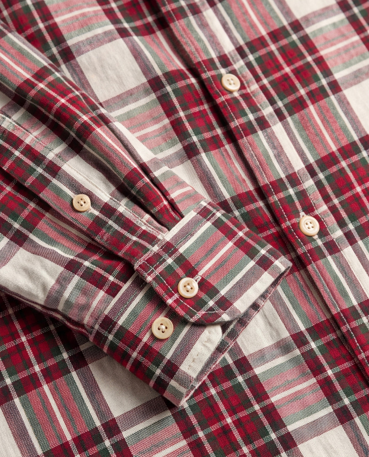 Red Heritage Plaid Cotton Shirt