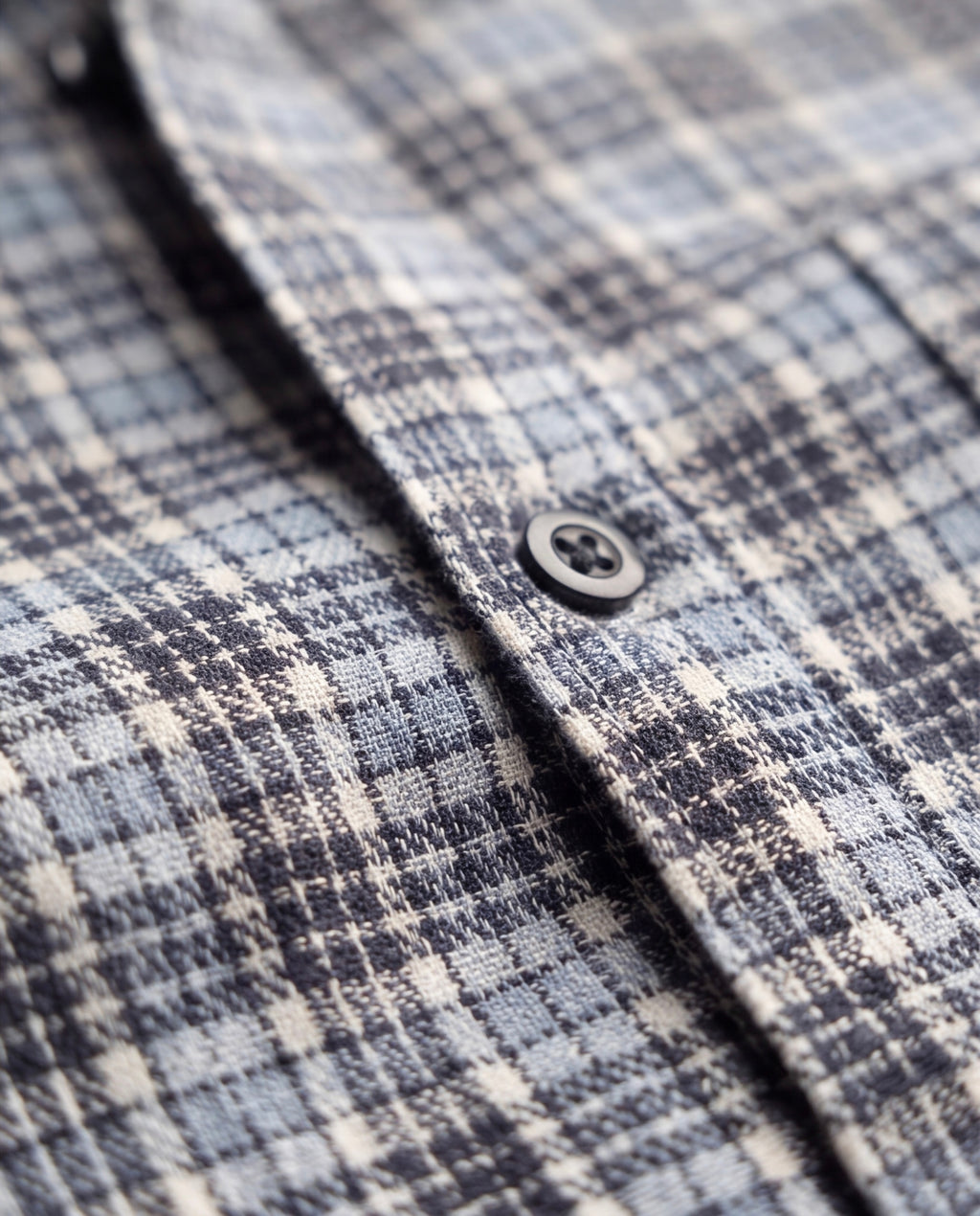 Muted Blue Brushed Cotton Shirt