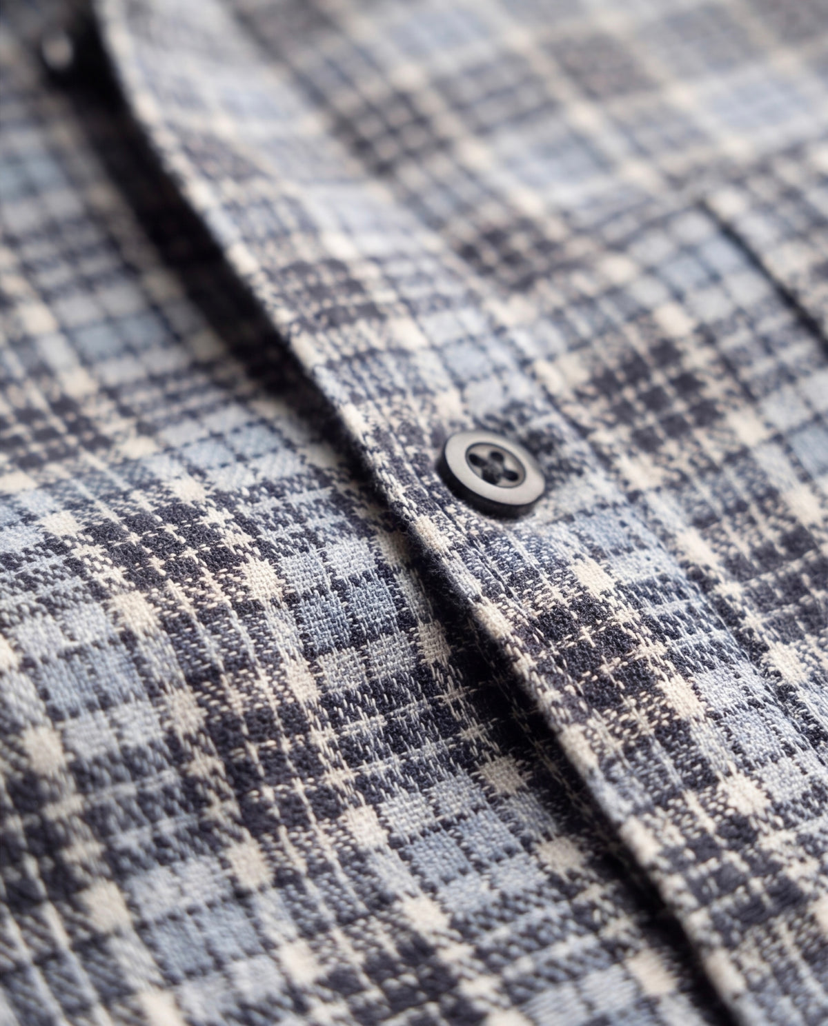 Muted Blue Brushed Cotton Shirt