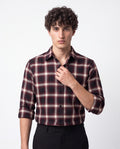 Deep Merlot Plaid Shirt