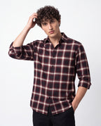 Deep Merlot Plaid Shirt