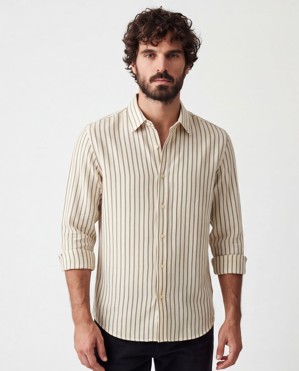 Espresso Horizon Striped Shirt