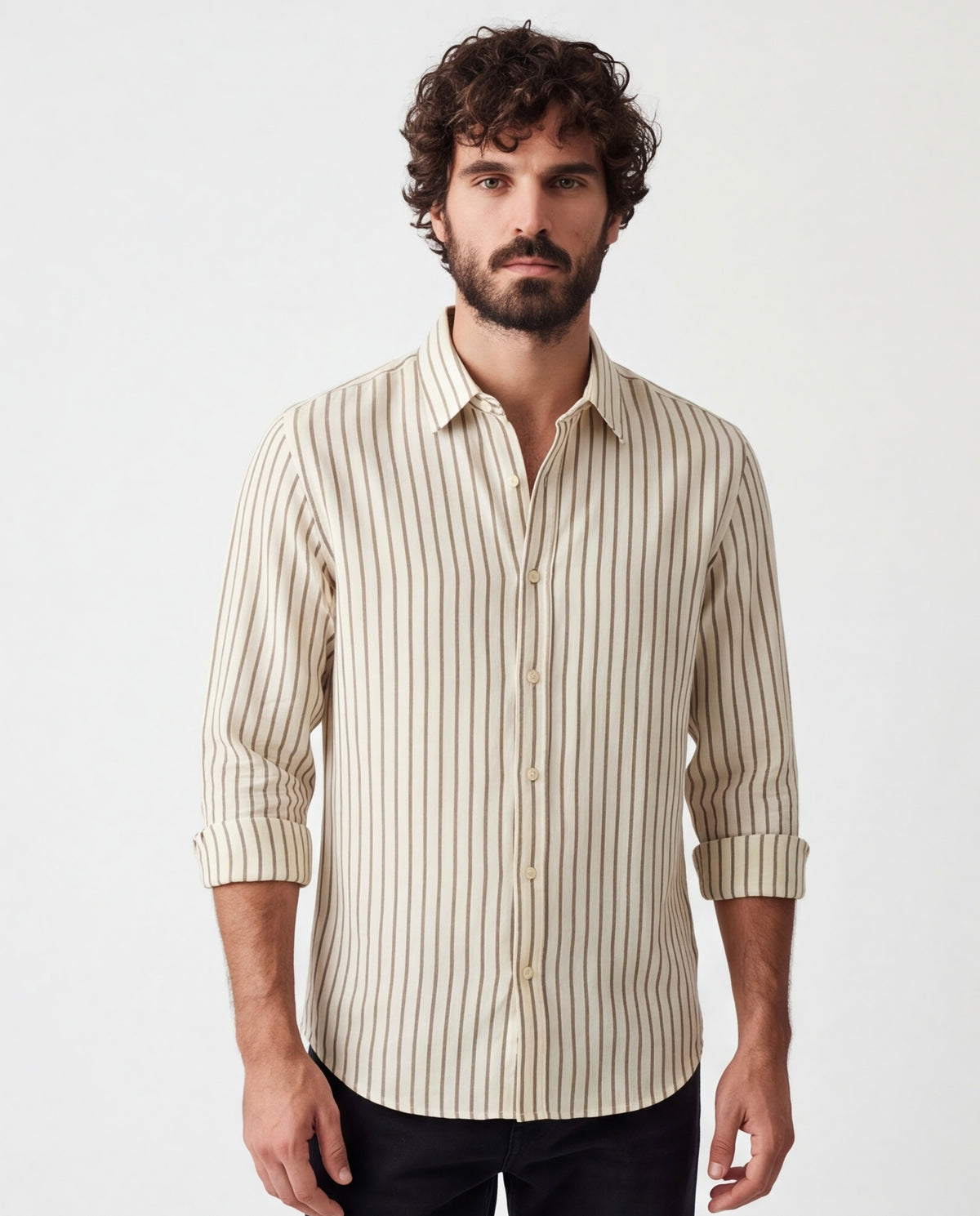 Espresso Horizon Striped Shirt