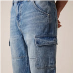 Utility Cargo Denim - Light Blue