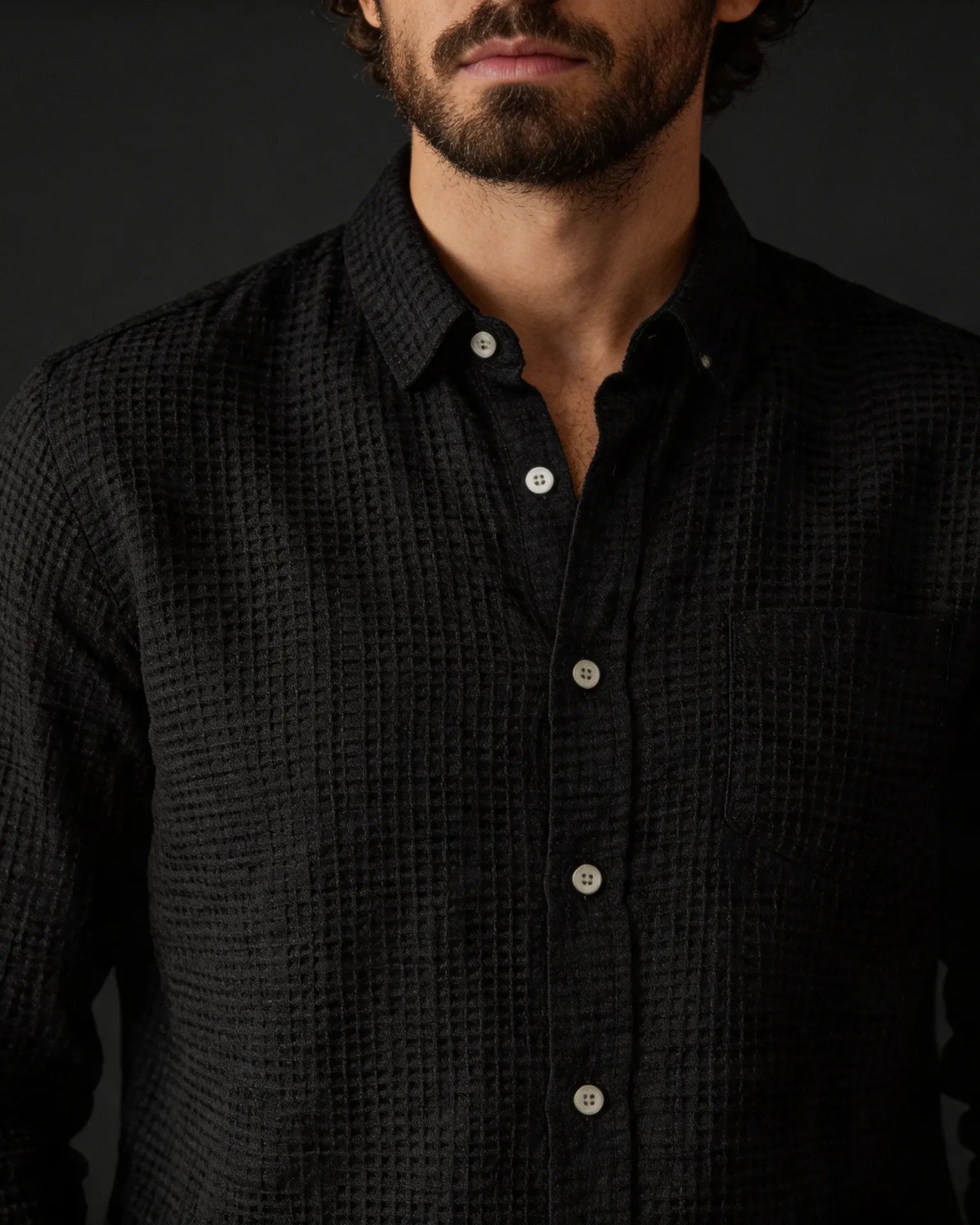 Crinckle Texture Shirt