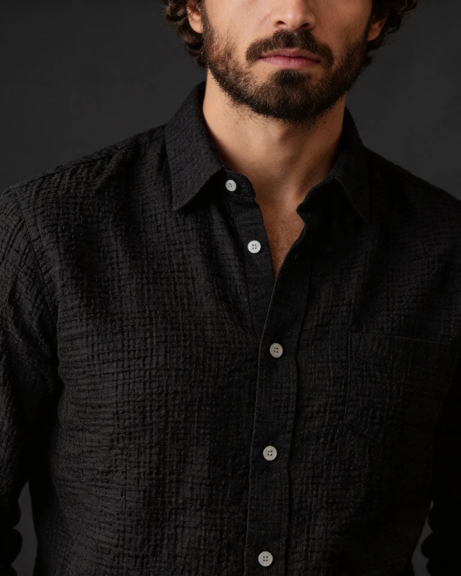 Crinckle Texture Shirt