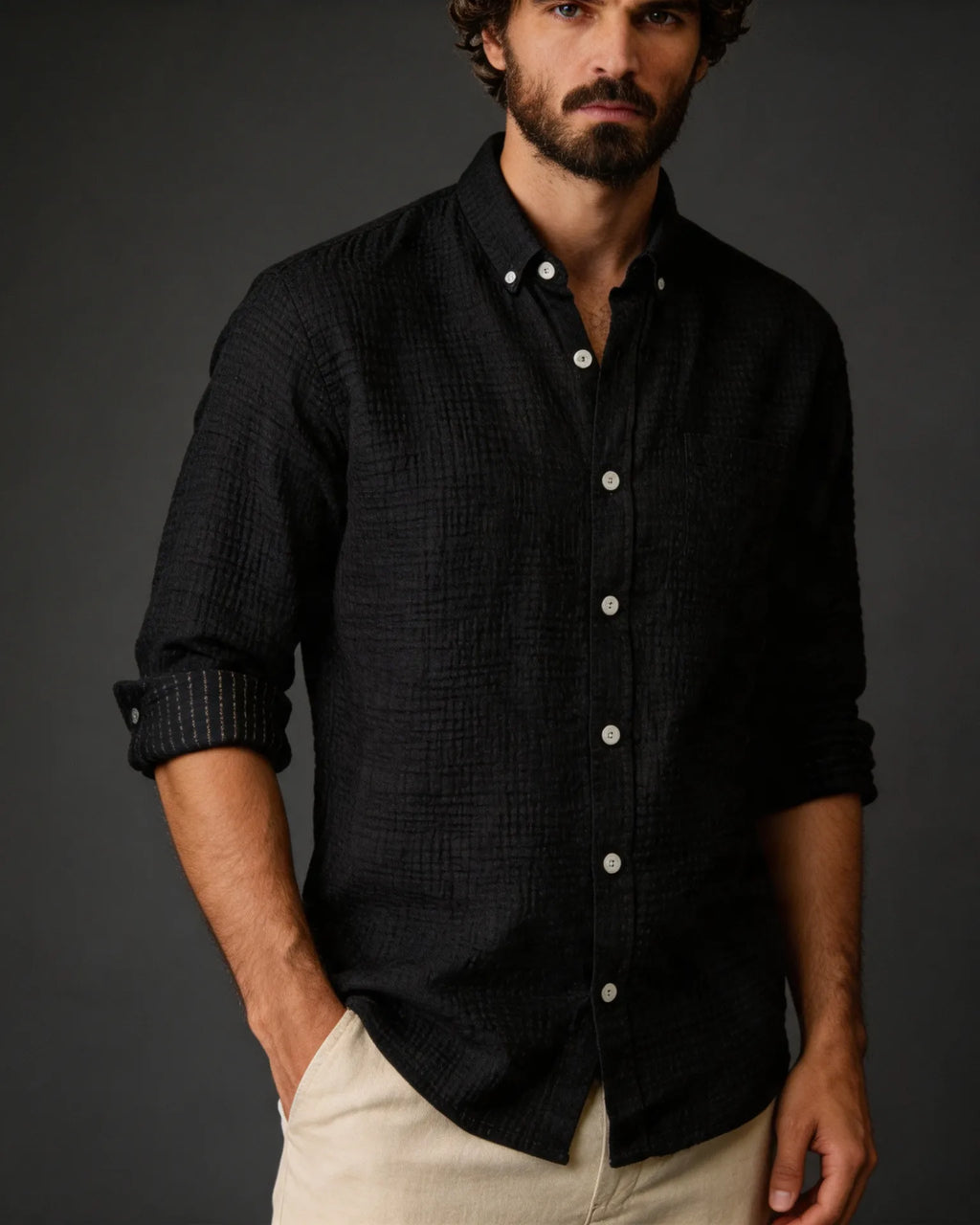 Crinckle Texture Shirt