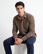 Mocha Monarch Cord Shirt