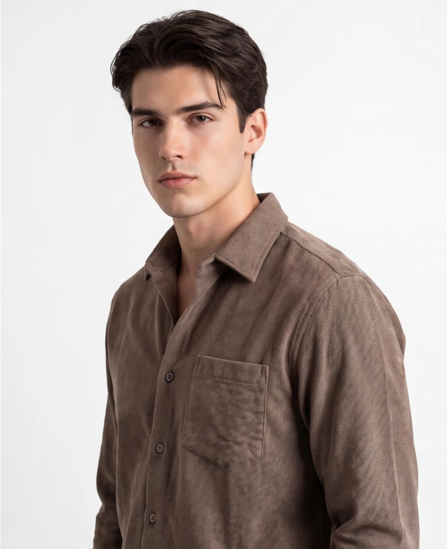 Mocha Monarch Cord Shirt