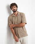 Open Knit Shirt - Deep Beige