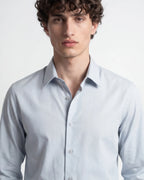 Subtle Pinstriped Shirt - Light Grey