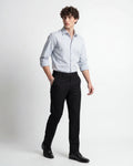 Subtle Pinstriped Shirt - Light Grey