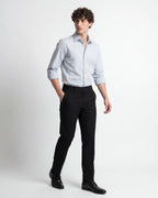 Subtle Pinstriped Shirt - Light Grey